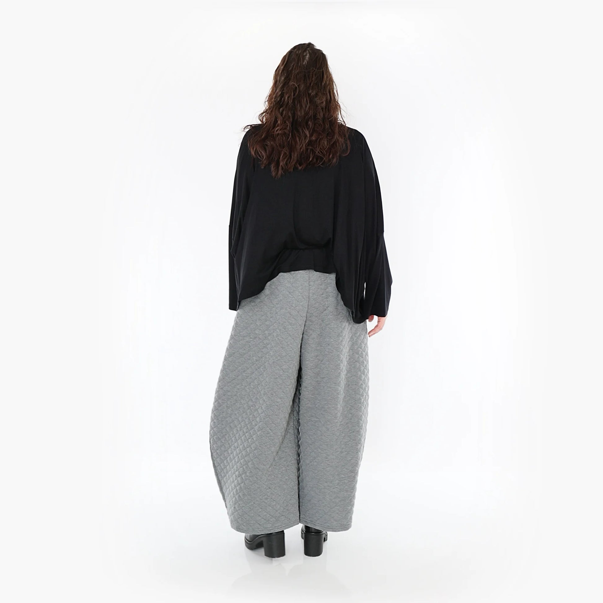 Ballonhose von AKH Fashion aus Materialmix, 1394.08069, Grau, Schick, Modern, Bequem
