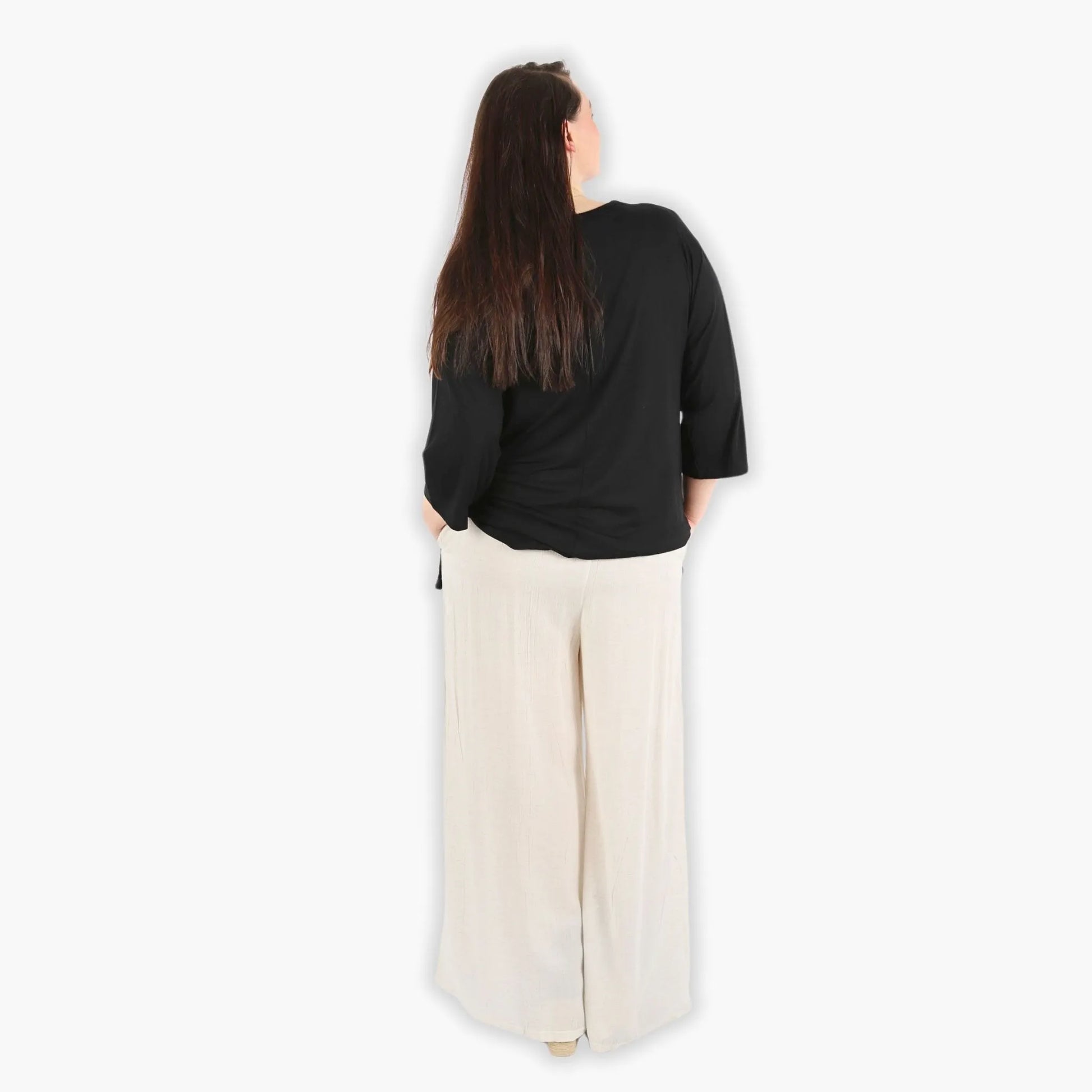 AKH Fashion Hose in gerader Form, aus Viskose, 1295.06927, Weiß, Schick, Modern, Bequem