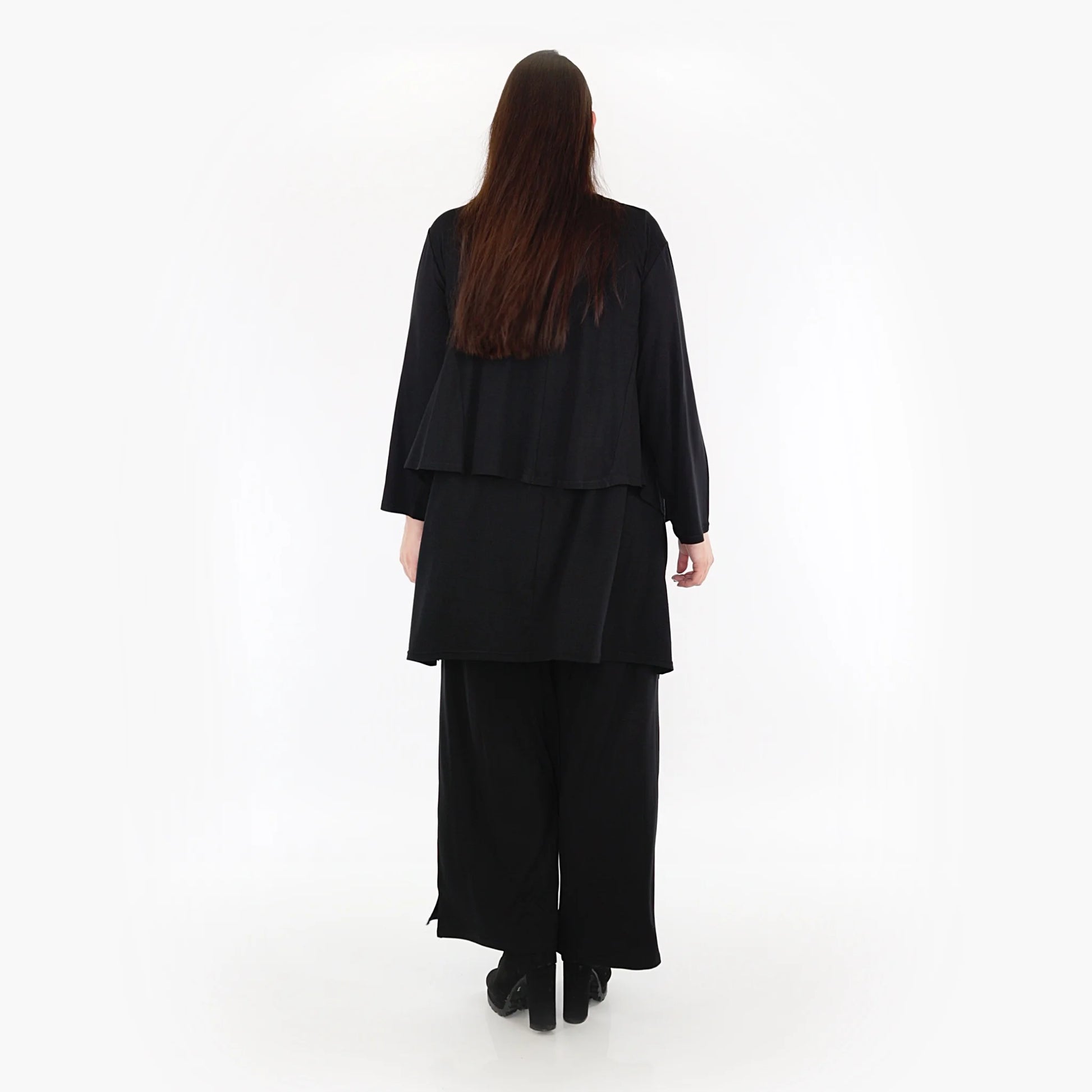 Zipfel Jacke von AKH Fashion aus Viskose, 1233.06949, Schwarz, Schick, Modern, Bequem