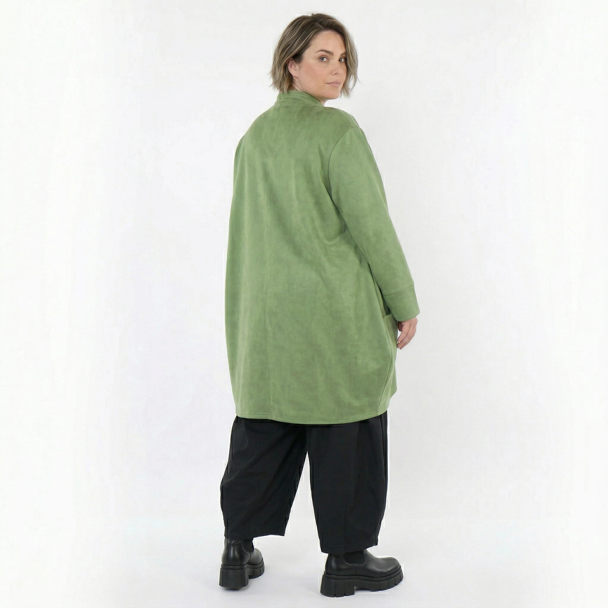 Ballonjacke von AKH Fashion aus Polyester, 1520.07094, Grün, Ausgefallen, Zeitlos, Schick
