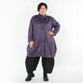 Ballonjacke von AKH Fashion aus Polyester, 1520.07094, Violett, Ausgefallen, Zeitlos