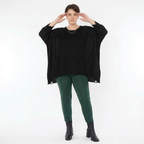 AKH Fashion Leggings in gerader Form, aus Viskose, 1531.0P100, Tannengrün, Ausgefallen