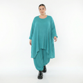 Ballonhose von AKH Fashion aus Materialmix, 1532.05920, PetrolBlau, Wellen, Ausgefallen