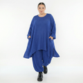 Ballonhose von AKH Fashion aus Materialmix, 1532.05920, Royalblau, Wellen, Ausgefallen