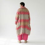  Ballonmantel von AKH Fashion aus Polyester, 1543.03023, Sand/Fuchsia, TwoTone, Schick