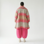  A-Form Jacke von AKH Fashion aus Polyester, 1543.05458, Sand/Fuchsia, TwoTone, Schick