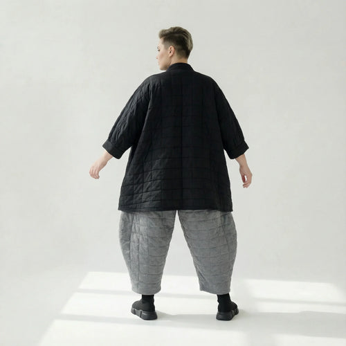  A-Form Bluse von AKH Fashion aus Viskose, 1561.07116, Schwarz, Kariert, Ausgefallen