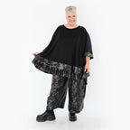 A-Form Bigshirt von AKH Premium aus Viskose, P1019.7103, Silber/Schwarz, Zebra, Ausgefallen