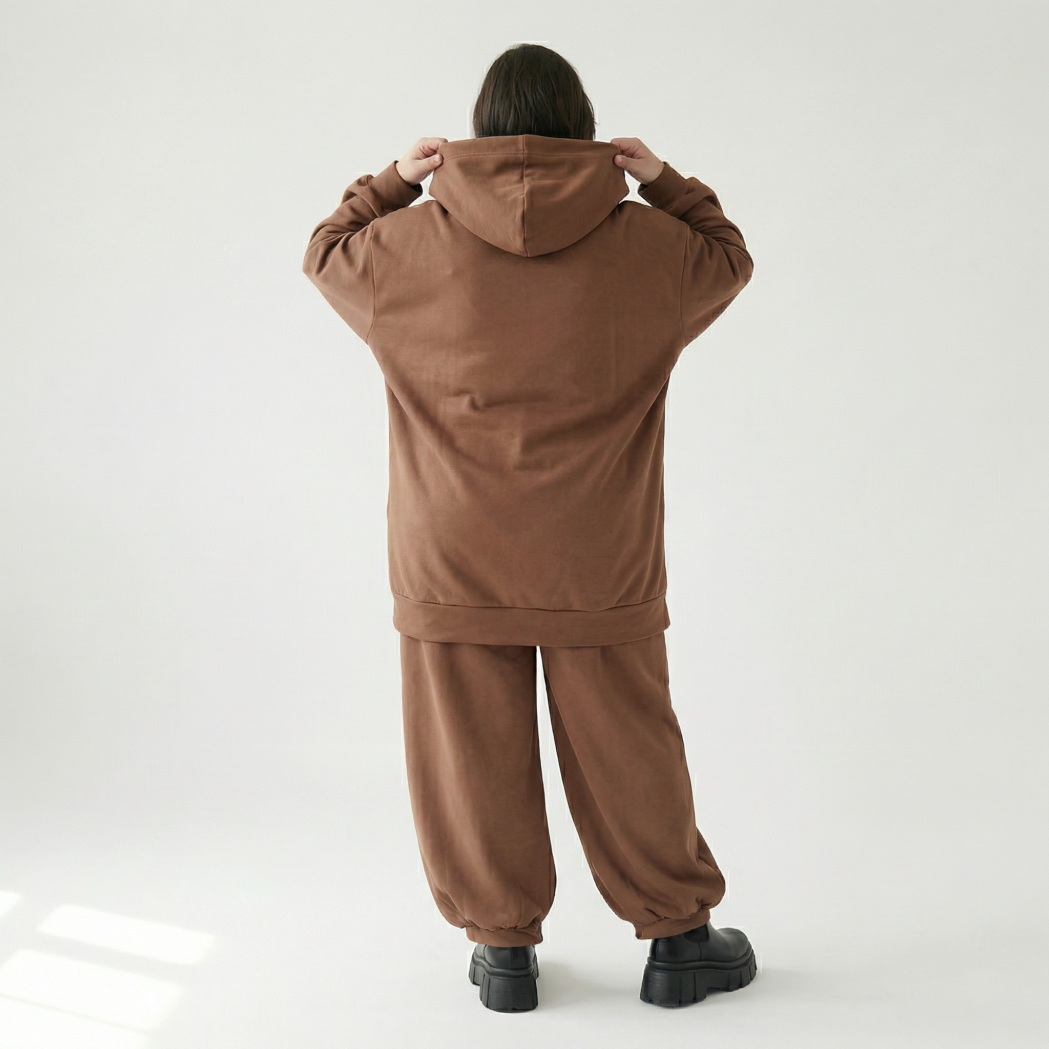  AKH Fashion Bigshirt in gerader Form, aus Viskose, 1566.06988, Braun, Ausgefallen, Zeitlos