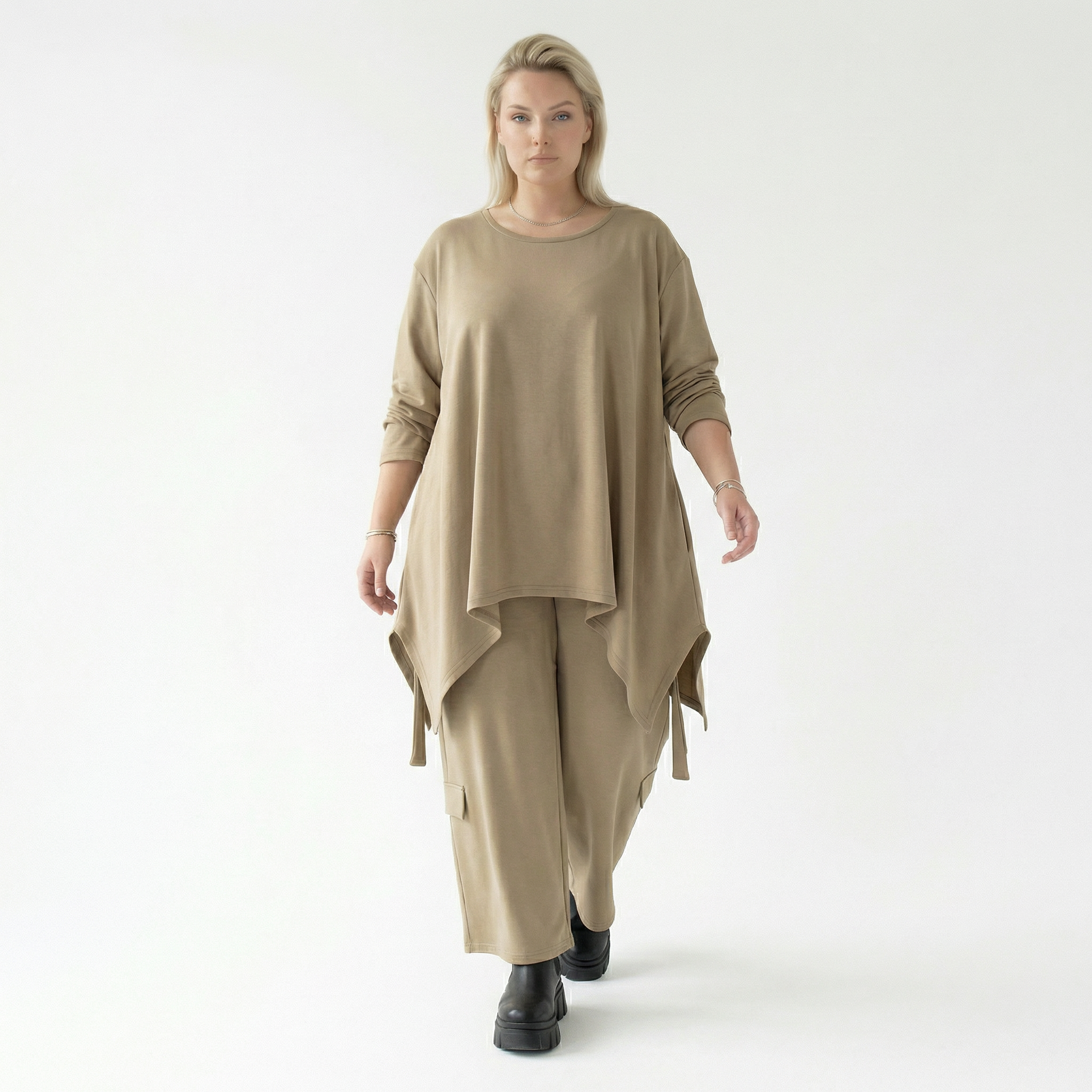  Ballonhose von AKH Fashion aus Viskose, 1566.07125, Camel, Ausgefallen, Zeitlos, Schick
