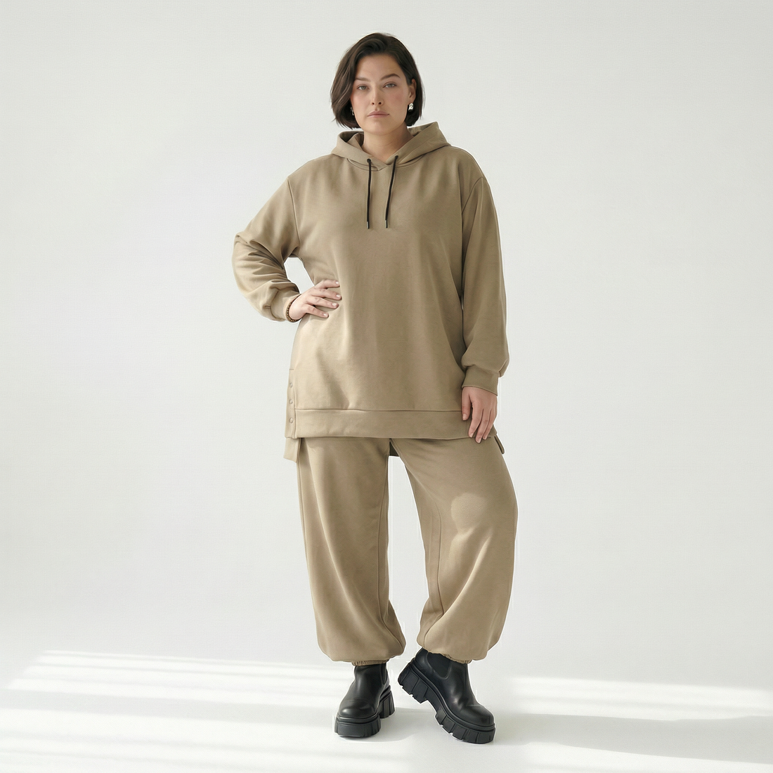  Ballonhose von AKH Fashion aus Viskose, 1566.08067, Camel, Ausgefallen, Zeitlos, Schick