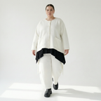  Ballonhose von AKH Fashion aus Baumwolle, 1567.07125, Weiß, ZickZack, Ausgefallen, Zeitlos