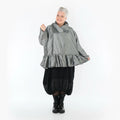  A-Form Jacke von AKH Premium aus Viskose, P107166, Grau, Ausgefallen, Zeitlos, Schick