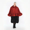 A-Form Jacke von AKH Premium aus Viskose, P107166, Dunkelrot, Ausgefallen, Zeitlos, Schick