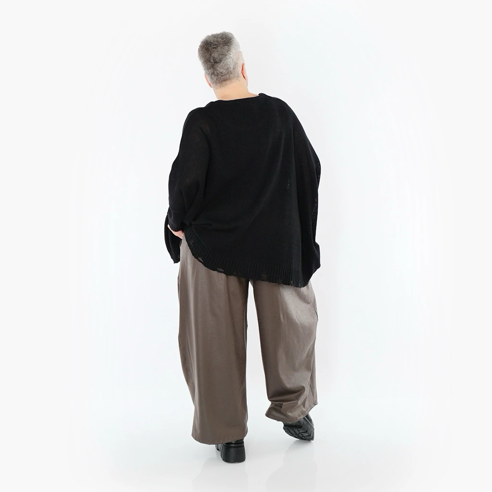  Ballonhose von AKH Premium aus Materialmix, P1027.7126, Braun, Ausgefallen, Zeitlos