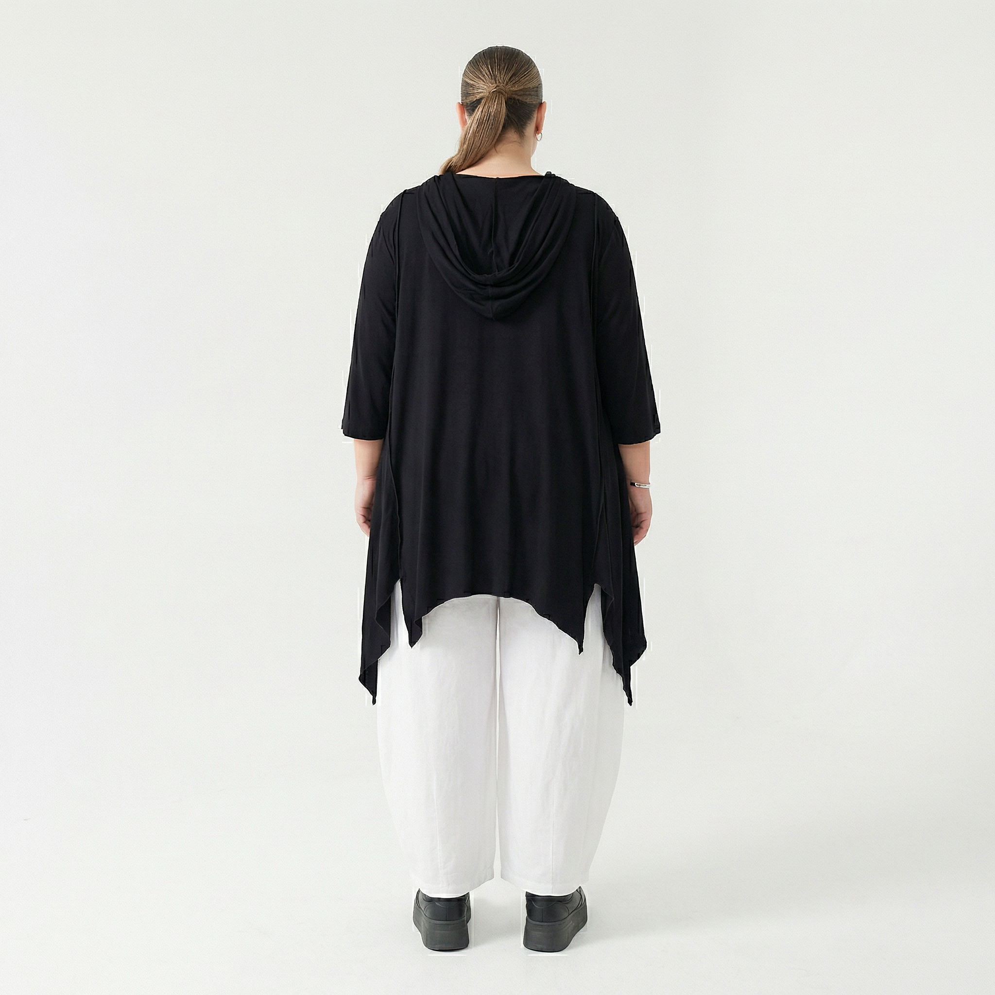 A-Form Bigshirt von AKH Fashion aus Viskose, 1233.06448, Schwarz, Ausgefallen, Zeitlos