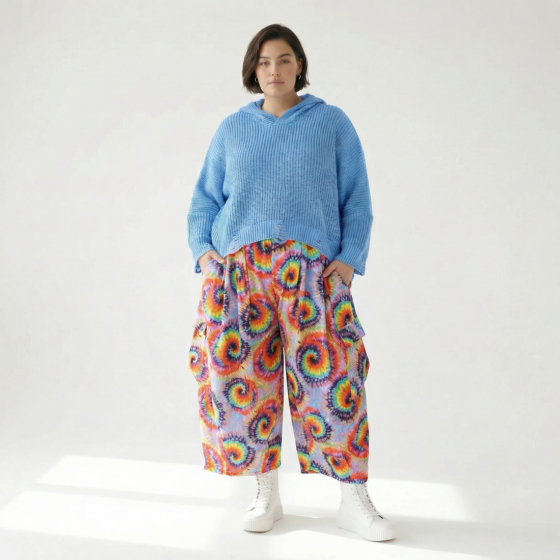  Ballonhose von AKH Fashion aus Baumwolle, 1503.07113, Multicolor, Farbmix, Ausgefallen