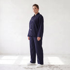 Damen Hose Lagenlook Marine, schmeichelnder Schnitt, Oversize große Größen – AKH Fashion