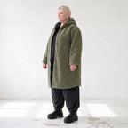 Teddymantel mit Tunnelzug und Tülleinsatz kuschelig warm für feminine Winterlooks pur