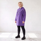 Fleecehoody mit Stretch in gerader Form warm und kuschelig für entspannte Winterlooks