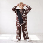 Braunes Fleeceshirt mit asymmetrischem Schnitt und Zipfelsaum weich und herrlich warm