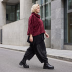 Kuscheliges Plüschshirt mit Rollkragen in kastiger Form weich warm und winterlich chic