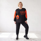 Unifarbenes Langarmshirt aus Jersey mit Reißverschlusstasche und gerader Passform