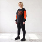 Unifarbenes Langarmshirt aus Jersey mit Reißverschlusstasche und gerader Passform