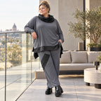 Jerseyhose mit elastischem Bund aus weichem Stretchstoff im geraden Komfortschnitt