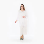 AKH Fashion Bigshirt in gerader Form, aus Viskose, 1233.07054, Weiß, Ausgefallen, Zeitlos