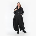  Ballonmantel von AKH Fashion aus Materialmix, 1372.06583, Schwarz, Schick, Modern, Bequem