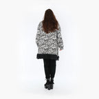  A-Form Bigshirt von AKH Fashion aus Baumwolle, 1376.01919, Grau-Schwarz, Buchstaben, Schick