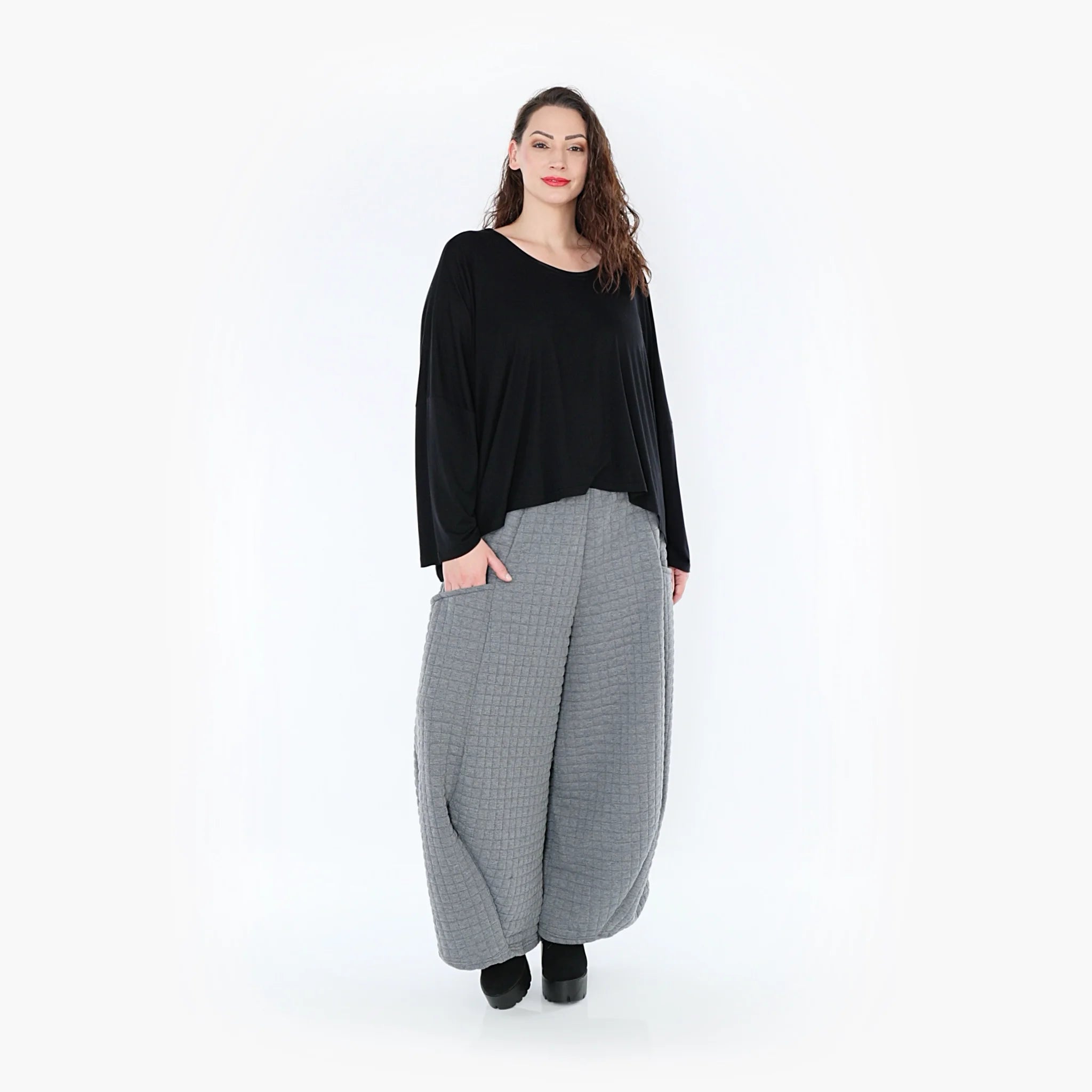 Ballonhose von AKH Fashion aus Materialmix, ausgefallene, zeitlose Lagenlook Mode