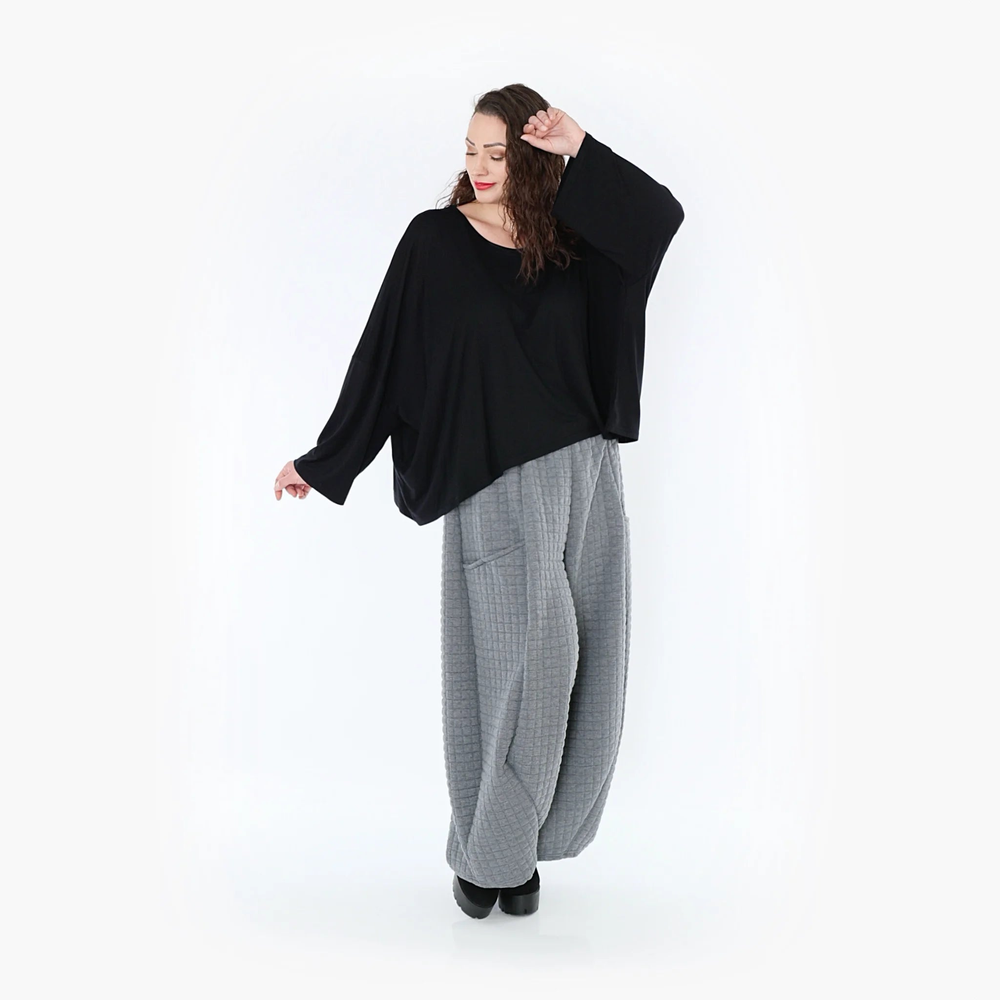 Ballonhose von AKH Fashion aus Materialmix, ausgefallene, zeitlose Lagenlook Mode