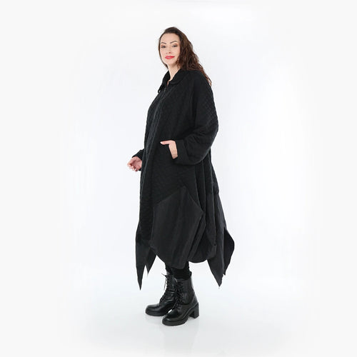 Ballonmantel von AKH Fashion aus Materialmix, ausgefallene, zeitlose Lagenlook Mode