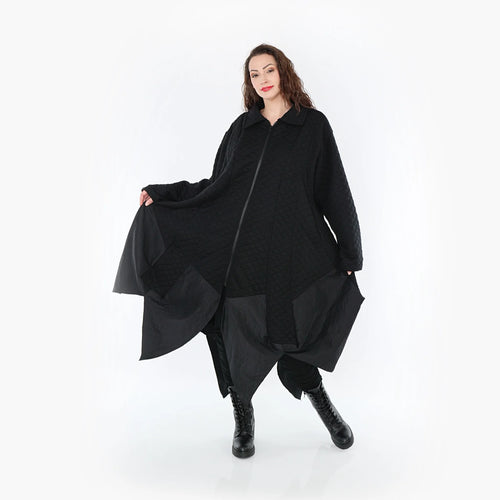 Ballonmantel von AKH Fashion aus Materialmix, ausgefallene, zeitlose Lagenlook Mode