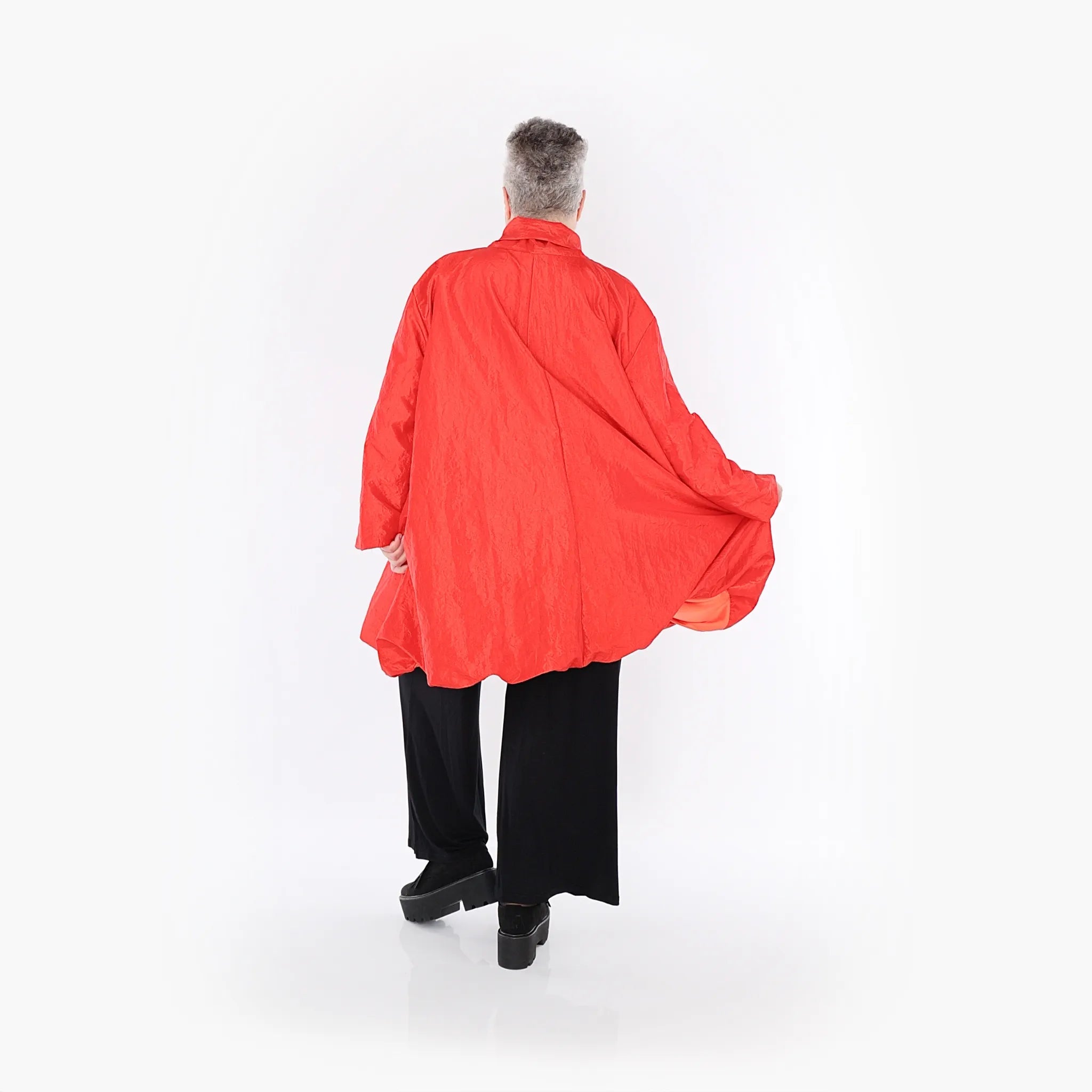  A-Form Jacke von AKH Fashion aus Polyester, 1404.07015, Rot, Schick, Modern, Bequem