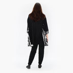  A-Form Bigshirt von AKH Fashion aus Baumwolle, 1418.00593, Schwarz/Weiß, Schick, Modern