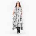  Ballon Tunika von AKH Fashion aus Baumwolle, 1418.06853, Weiß/Schwarz, Schick, Modern
