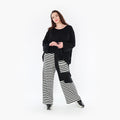 Oversize Damen Hose, AKH Fashion, Viskose, gerader Form, Lagenlook Mode, große Größen - SEELENlook
