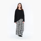  Ballonhose von AKH Fashion aus Viskose, 1408069, Schwarz/Weiß, Pinselstrich, Schick
