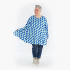 A-Form Shirt von AKH Fashion aus Baumwolle, ausgefallene, zeitlose Lagenlook Mode
