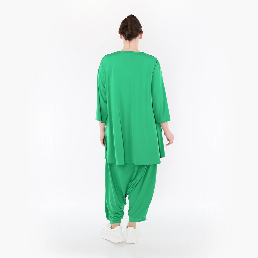  Haremshose von AKH Fashion aus Materialmix, 1431.06950, Grün, Schick, Modern, Bequem