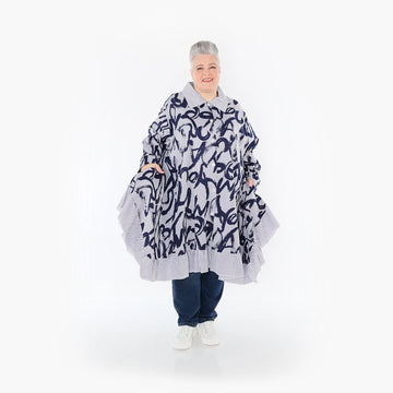  A-Form Bluse von AKH Fashion aus Baumwolle, 1435.06917, Blau/Weiß, Vichy-Streifen, Schick