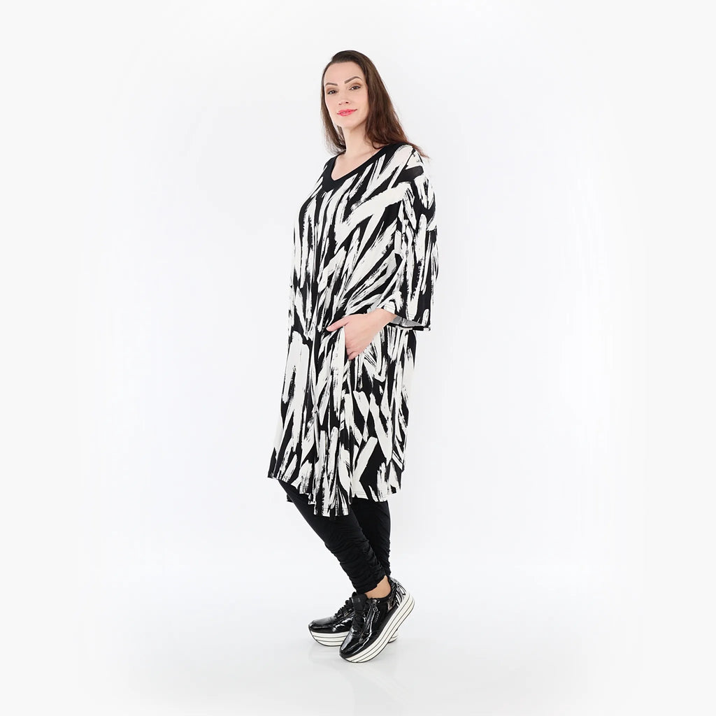 A-Form Kleid von AKH Fashion aus Viskose, ausgefallene, zeitlose Lagenlook Mode