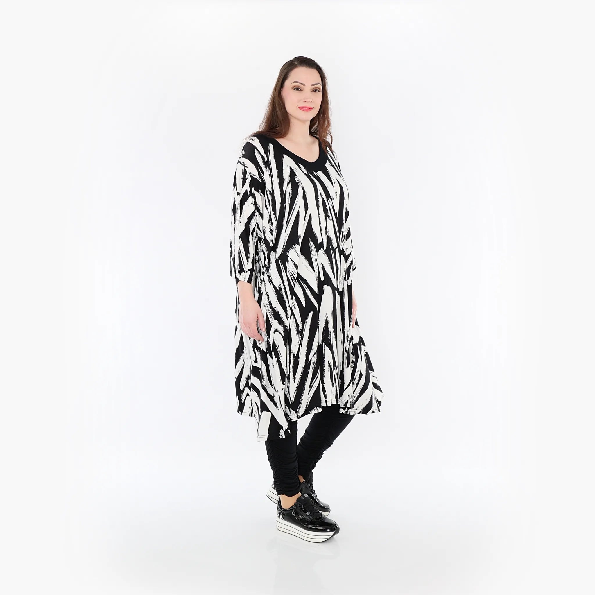 A-Form Kleid von AKH Fashion aus Viskose, ausgefallene, zeitlose Lagenlook Mode