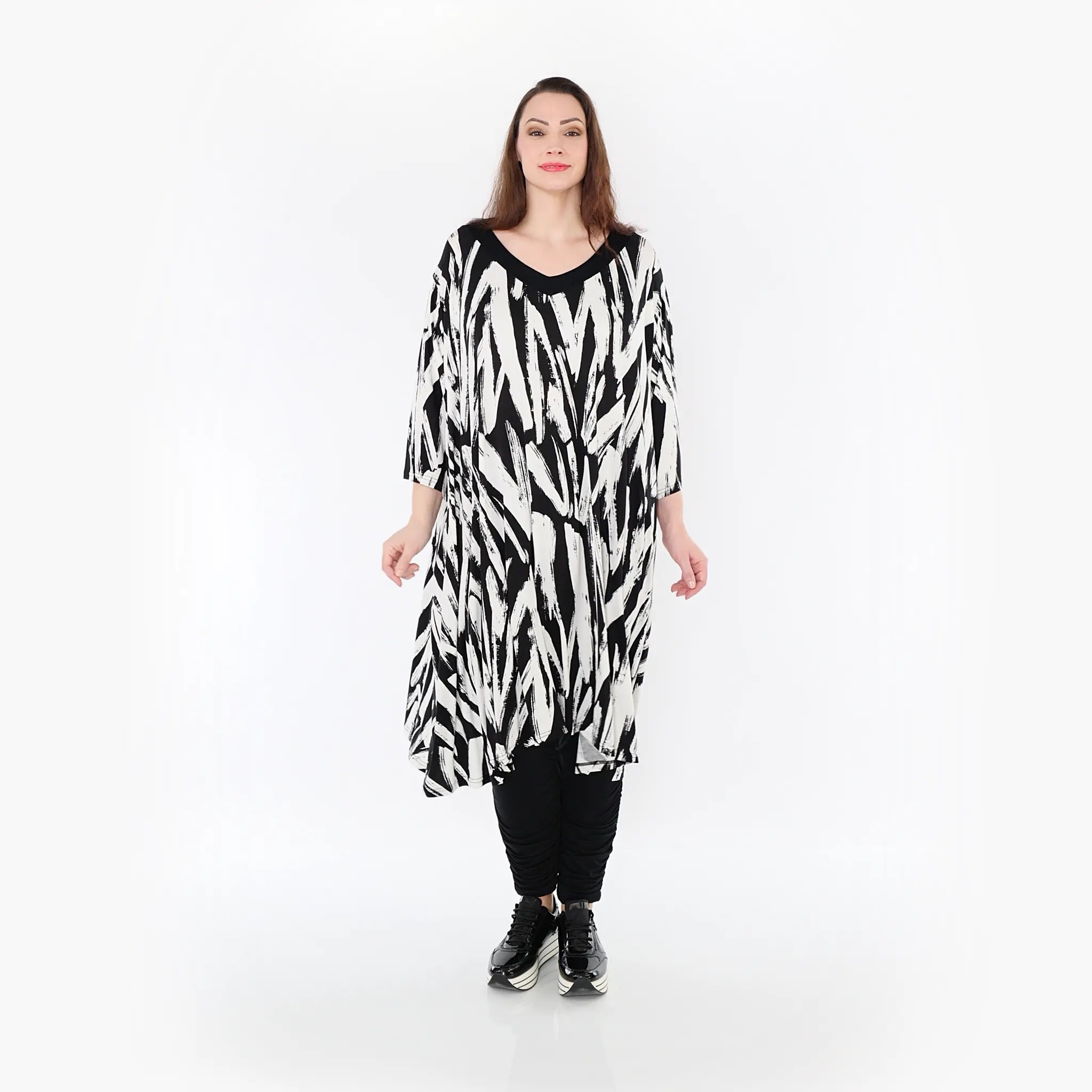 A-Form Kleid von AKH Fashion aus Viskose, ausgefallene, zeitlose Lagenlook Mode