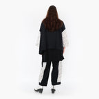  AKH Fashion Jacke in kastiger Form, aus Baumwolle, 1441.07025, Schwarz/Weiß, Schick