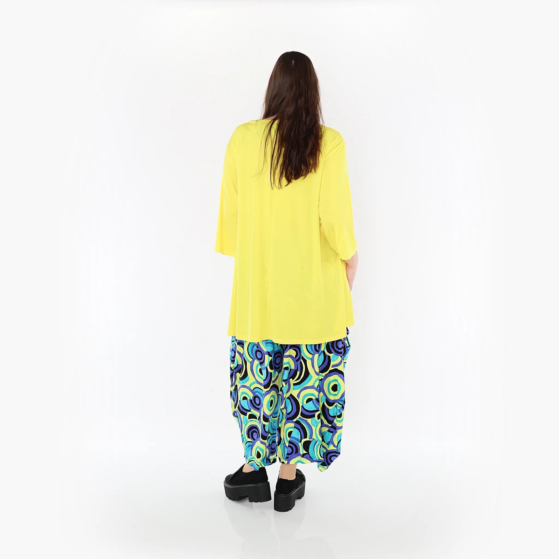  Ballonhose von AKH Fashion aus Viskose, 1443.08069, Lime/Multicolor, Schick, Modern