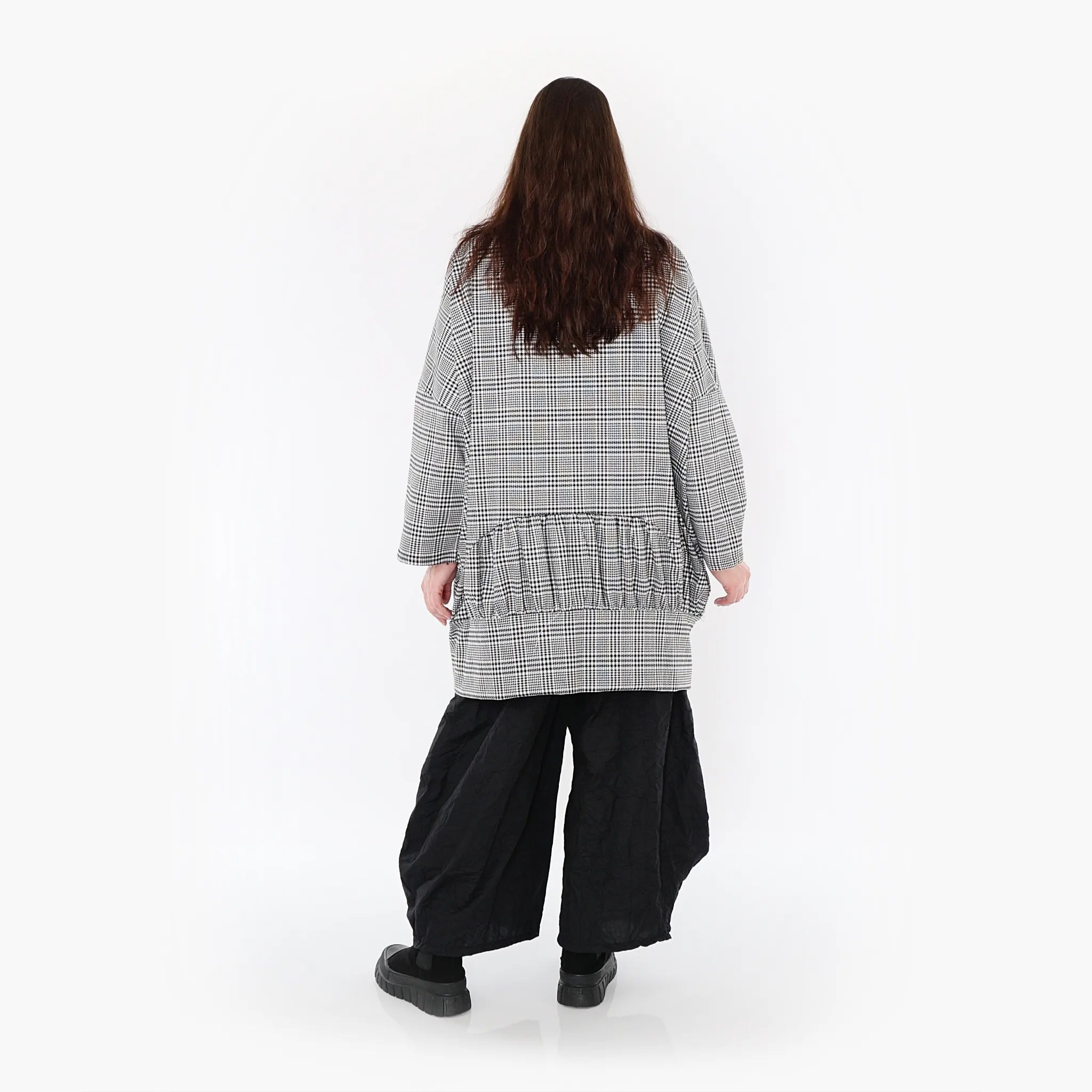  AKH Fashion Jacke in gerader Form, aus Baumwolle, 1444.06550, Schwarz/Weiß, Schick, Schick